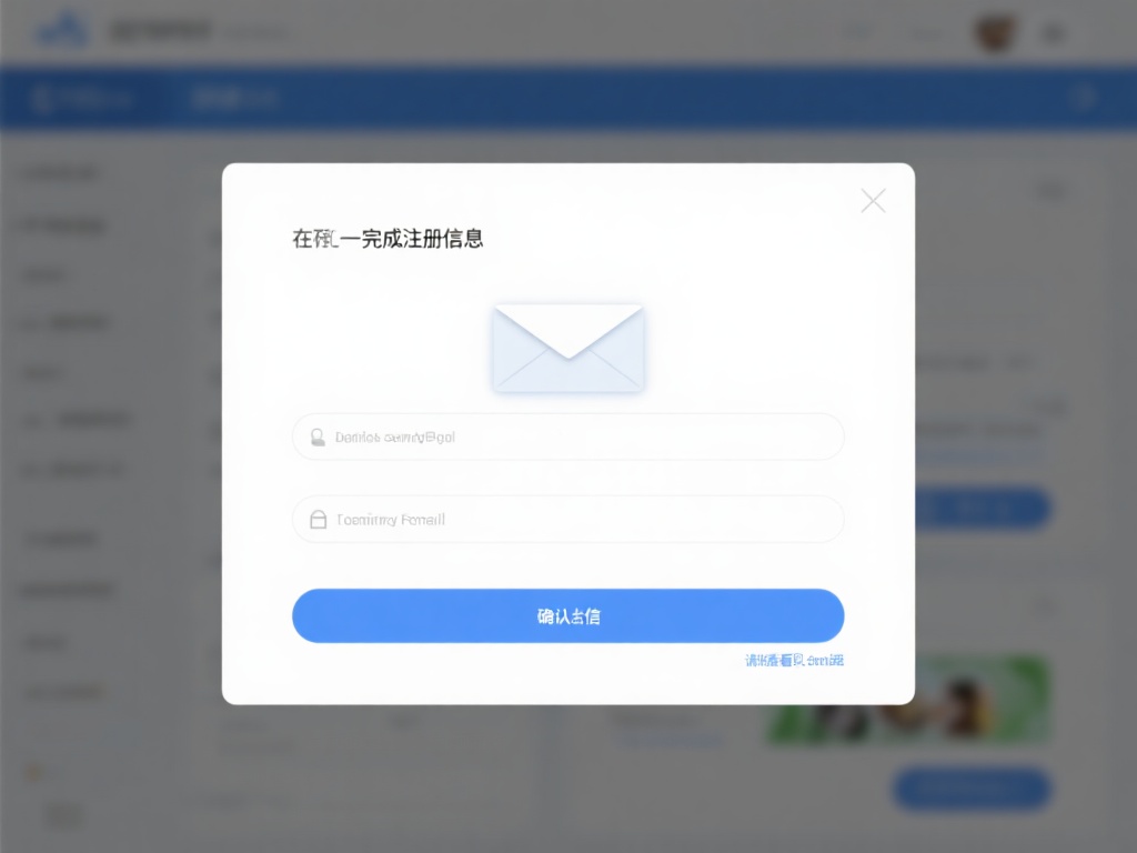 在您完成注册信息的填写之后，系统会通过您提供的电子